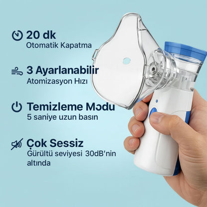 Trendhause DerinNefes – Yeni Nesil Sessiz Taşınabilir Cep Nebulizatörü