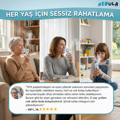Trendhause DerinNefes – Yeni Nesil Sessiz Taşınabilir Cep Nebulizatörü