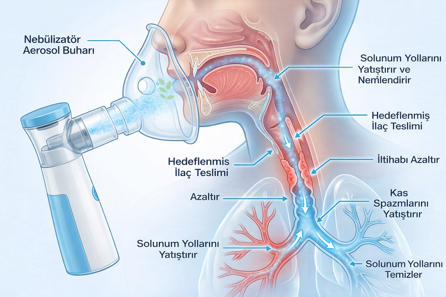 Trendhause DerinNefes – Yeni Nesil Sessiz Taşınabilir Cep Nebulizatörü